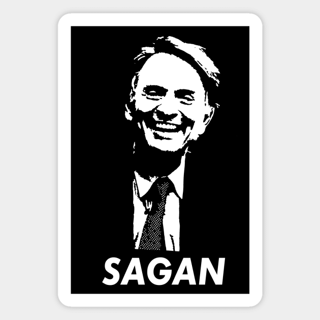 Carl Sagan Magnet by TheSnowWatch